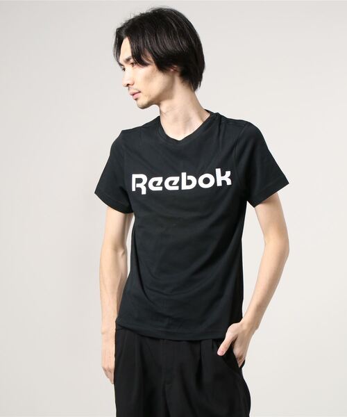 Reebok(リーボック)の「グラフィック シリーズ リニア ロゴ Tシャツ / Graphic Series Linear Logo Tee(Tシャツ/カットソー・メンズ・ホワイト/ブラック/ターコイズブルー/グレー/ブラック×ホワイト/ネイビー/アーミー・XXX-LARGE/XXXX-LARGE/LARGE/MEDIUM/X-LARGE/SMALL/XX-LARGE/X-SMALL)」の21枚目の写真