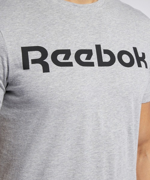 Reebok(リーボック)の「グラフィック シリーズ リニア ロゴ Tシャツ / Graphic Series Linear Logo Tee(Tシャツ/カットソー・メンズ・ホワイト/ブラック/ターコイズブルー/グレー/ブラック×ホワイト/ネイビー/アーミー・XXX-LARGE/XXXX-LARGE/LARGE/MEDIUM/X-LARGE/SMALL/XX-LARGE/X-SMALL)」の16枚目の写真