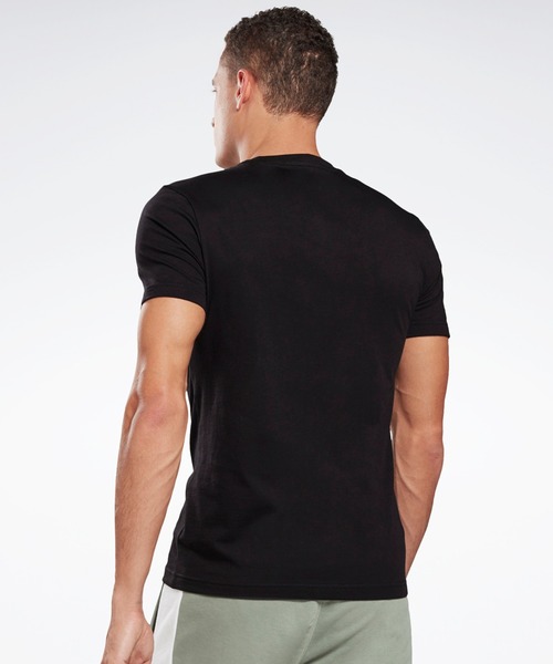 Reebok(リーボック)の「グラフィック シリーズ リニア ロゴ Tシャツ / Graphic Series Linear Logo Tee(Tシャツ/カットソー・メンズ・ホワイト/ブラック/ターコイズブルー/グレー/ブラック×ホワイト/ネイビー/アーミー・XXX-LARGE/XXXX-LARGE/LARGE/MEDIUM/X-LARGE/SMALL/XX-LARGE/X-SMALL)」の18枚目の写真