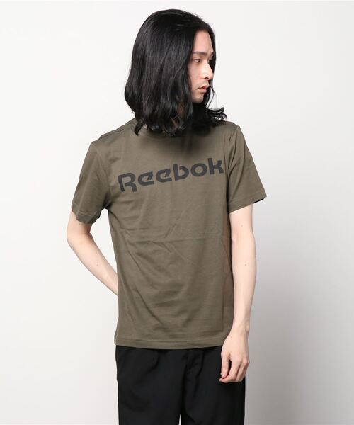 Reebok(リーボック)の「グラフィック シリーズ リニア ロゴ Tシャツ / Graphic Series Linear Logo Tee(Tシャツ/カットソー・メンズ・ホワイト/ブラック/ターコイズブルー/グレー/ブラック×ホワイト/ネイビー/アーミー・XXX-LARGE/XXXX-LARGE/LARGE/MEDIUM/X-LARGE/SMALL/XX-LARGE/X-SMALL)」の14枚目の写真