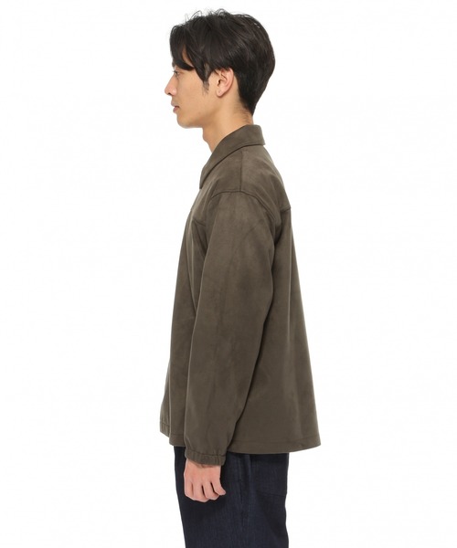 LAKOLE(ラコレ)の「フェイクスエードコーチジャケット / LAKOLE(ブルゾン・メンズ・スモーク/サンドグレー/アクア・MEDIUM/LARGE)」の14枚目の写真