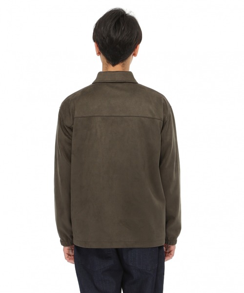 LAKOLE(ラコレ)の「フェイクスエードコーチジャケット / LAKOLE(ブルゾン・メンズ・スモーク/サンドグレー/アクア・MEDIUM/LARGE)」の15枚目の写真