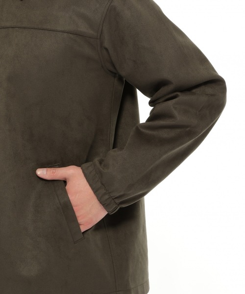 LAKOLE(ラコレ)の「フェイクスエードコーチジャケット / LAKOLE(ブルゾン・メンズ・スモーク/サンドグレー/アクア・MEDIUM/LARGE)」の17枚目の写真