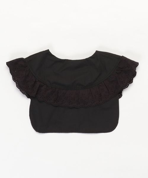 WEGO（ウィゴー）の「WEGO/ラウンドレースフリルビッグ付け襟（付け襟・レディース・ホワイト/ブラック・FREE）」の10枚目の写真