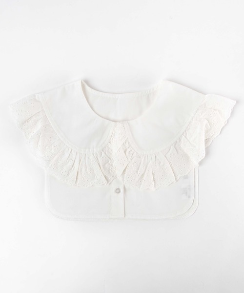 WEGO（ウィゴー）の「WEGO/ラウンドレースフリルビッグ付け襟（付け襟・レディース・ホワイト/ブラック・FREE）」の6枚目の写真