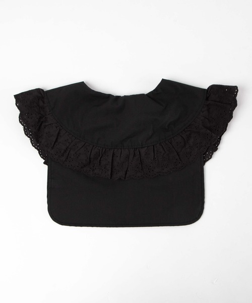 WEGO（ウィゴー）の「WEGO/ラウンドレースフリルビッグ付け襟（付け襟・レディース・ホワイト/ブラック・FREE）」の5枚目の写真