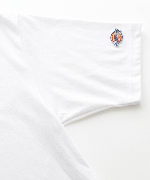 Dickies(ディッキーズ)の「Dickies別注 ロゴ刺繍オーバーサイズ半袖カットソー(Tシャツ/カットソー・メンズ・ホワイト/ブラック/ダークグリーン/ベージュ/ネイビー/ブラウン・S/M/L)」の13枚目の写真