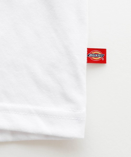 Dickies(ディッキーズ)の「Dickies別注 ロゴ刺繍オーバーサイズ半袖カットソー(Tシャツ/カットソー・メンズ・ホワイト/ブラック/ダークグリーン/ベージュ/ネイビー/ブラウン・S/M/L)」の14枚目の写真