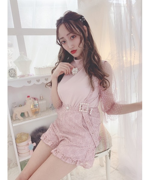Swankiss（スワンキス）の「AD high neck dot裏毛TOPS（シャツ 