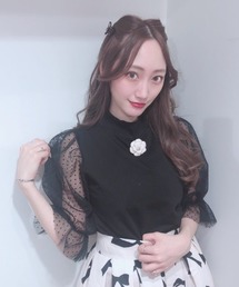 Swankiss�i�X�����L�X�j�́uAD high neck dot����TOPS�i�V���c/�u���E�X�j�v