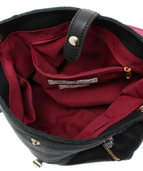 B:MING by BEAMS（ビーミングバイビームス）の「Riletto×B:MING / 別注サイドジップ ミニショルダー（ショルダーバッグ・レディース・ブラック/イエロー系その他・ONE SIZE）」の8枚目の写真