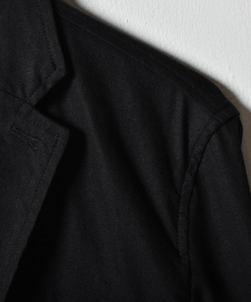 Starting Over(スターティングオーバー)の「綿麻ストレッチ テーラードジャケット/サマージャケット セットアップ対応(テーラードジャケット・メンズ・ネイビー/ベージュ/カーキ/ブラック・M/L/XL)」の8枚目の写真