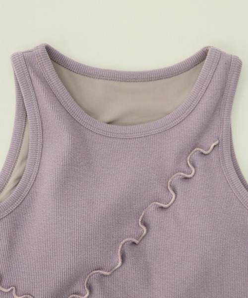 CLEIO（クレイオ）の「【CLEIO】アメリカンスリーブメロータンク（タンクトップ・レディース・アイボリー/ラベンダー/ライトベージュ・FREE）」の8枚目の写真