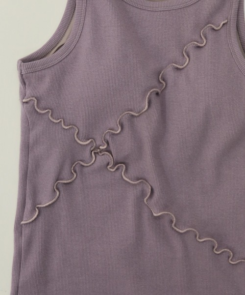 CLEIO（クレイオ）の「【CLEIO】アメリカンスリーブメロータンク（タンクトップ・レディース・アイボリー/ラベンダー/ライトベージュ・FREE）」の11枚目の写真