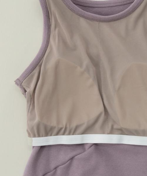 CLEIO（クレイオ）の「【CLEIO】アメリカンスリーブメロータンク（タンクトップ・レディース・アイボリー/ラベンダー/ライトベージュ・FREE）」の12枚目の写真