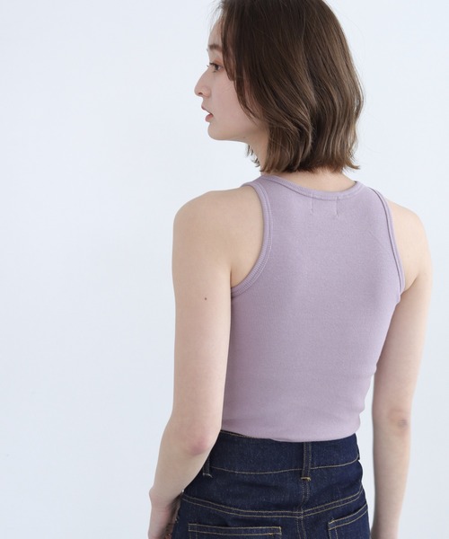 CLEIO（クレイオ）の「【CLEIO】アメリカンスリーブメロータンク（タンクトップ・レディース・アイボリー/ラベンダー/ライトベージュ・FREE）」の21枚目の写真