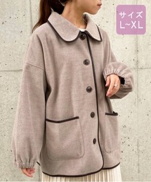 【大きいサイズ】パイピングショートコート【ZOZOTOWN限定アイテム】 20AW☆