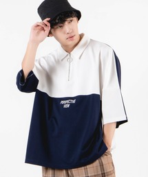 WEGO | WEGO/ドルマンハーフジップ5分袖プルオーバー(Tシャツ/カットソー)