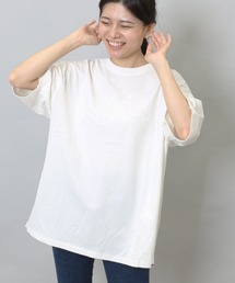 製品染め プリント入り BIG S/S Tシャツ / 半袖 / 前面 / プリント / カジュアル / ユニセックス