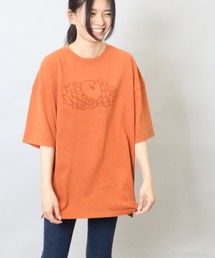 製品染め プリント入り BIG S/S Tシャツ / 半袖 / 前面 / プリント / カジュアル / ユニセックス