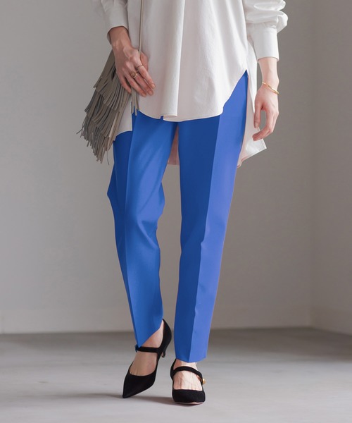 ADAM ET ROPE'（アダムエロペ）の「＜洗える＞スリムスラックス（スラックス・レディース・グリーン系その他/ブルー/ラベンダー/ピンク/ダークブラウン・34/36/38）」の4枚目の写真