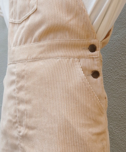 Riberry（リベリー）の「コーデュロイジャンスカ（ジャンパースカート・レディース・ブラウン/ベージュ/ブルー・MEDIUM）」の10枚目の写真