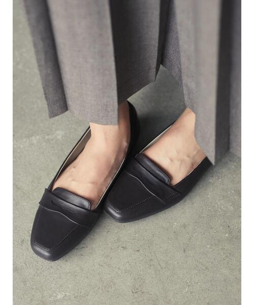 CRAFT STANDARD BOUTIQUE（クラフトスタンダードブティック）の「スクエアローファー（ローファー・レディース・ブラック/ブラウン/ダークブラウン・S/M/L）」の7枚目の写真