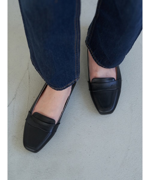 CRAFT STANDARD BOUTIQUE（クラフトスタンダードブティック）の「スクエアローファー（ローファー・レディース・ブラック/ブラウン/ダークブラウン・S/M/L）」の2枚目の写真