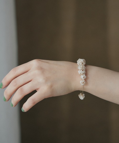 m.soeur（エムスール）の「コデマリのブレスレット＊（ブレスレット・レディース・ホワイト/ブラック・FREE）」の6枚目の写真