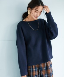 ボートネックループ裏毛プルオーバー *◇