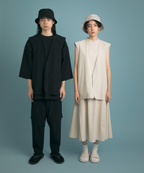 Uiscel（ユイセル）の「Uiscel　ドライマルチポケットベスト（ベスト・メンズ・ベージュ/ブラック/カーキ・ONE）」の12枚目の写真