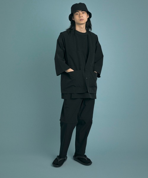 Uiscel（ユイセル）の「Uiscel　ドライマルチポケットベスト（ベスト・メンズ・ベージュ/ブラック/カーキ・ONE）」の14枚目の写真