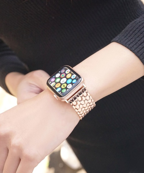 Urban Coral(アーバンコーラル)の「Apple Watch Band / アップルウォッチ バンド バタフライステンレス / Urban Coral(デジタル腕時計・レディース・ブラック/ピンクゴールド/シルバー・44mm/40mm)」の1枚目の写真
