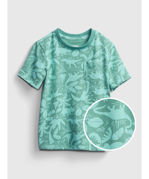 GAP（ギャップ）の「オーガニック ミックス＆マッチ Tシャツ (幼児)（Tシャツ/カットソー・キッズ・ネイビー/マルチ/ライトブルー/ブルー/ブルー系その他/ブルー系その他2/その他・12-18M/18-24M/2 YRS/3 YRS/4 YRS/5 YRS）」の4枚目の写真