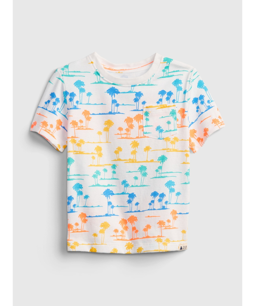 GAP（ギャップ）の「オーガニック ミックス＆マッチ Tシャツ (幼児)（Tシャツ/カットソー・キッズ・ネイビー/マルチ/ライトブルー/ブルー/ブルー系その他/ブルー系その他2/その他・12-18M/18-24M/2 YRS/3 YRS/4 YRS/5 YRS）」の7枚目の写真