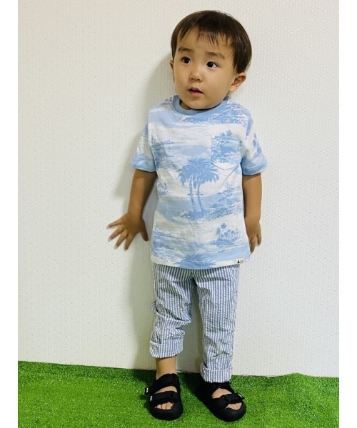 GAP（ギャップ）の「オーガニック ミックス＆マッチ Tシャツ (幼児)（Tシャツ/カットソー・キッズ・ネイビー/マルチ/ライトブルー/ブルー/ブルー系その他/ブルー系その他2/その他・12-18M/18-24M/2 YRS/3 YRS/4 YRS/5 YRS）」の5枚目の写真