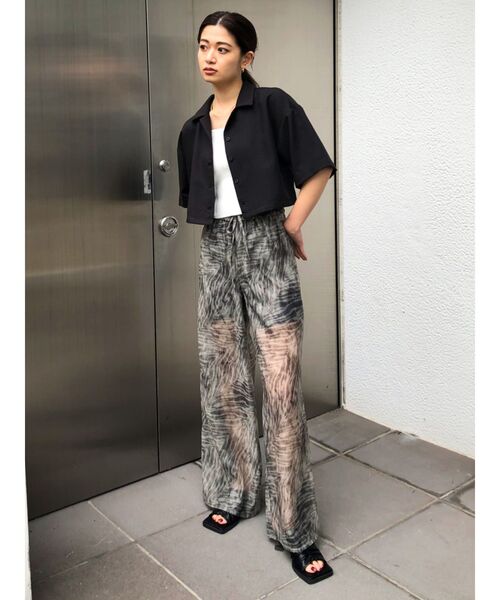 EMODA(エモダ)の「エアリールーズパンツ(その他パンツ・レディース・ブラック/パープル/その他/その他1・FREE)」の14枚目の写真