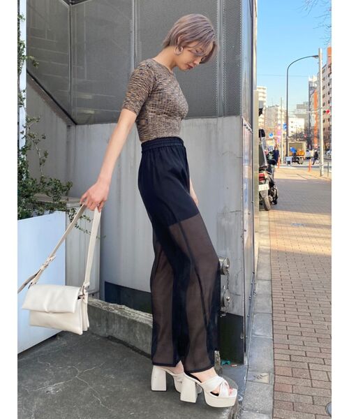 EMODA(エモダ)の「エアリールーズパンツ(その他パンツ・レディース・ブラック/パープル/その他/その他1・FREE)」の5枚目の写真