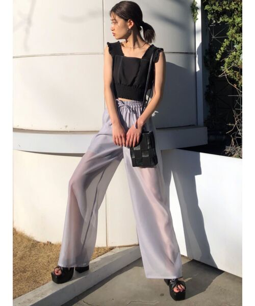 EMODA(エモダ)の「エアリールーズパンツ(その他パンツ・レディース・ブラック/パープル/その他/その他1・FREE)」の19枚目の写真