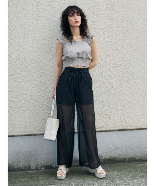 EMODA(エモダ)の「エアリールーズパンツ(その他パンツ・レディース・ブラック/パープル/その他/その他1・FREE)」の6枚目の写真