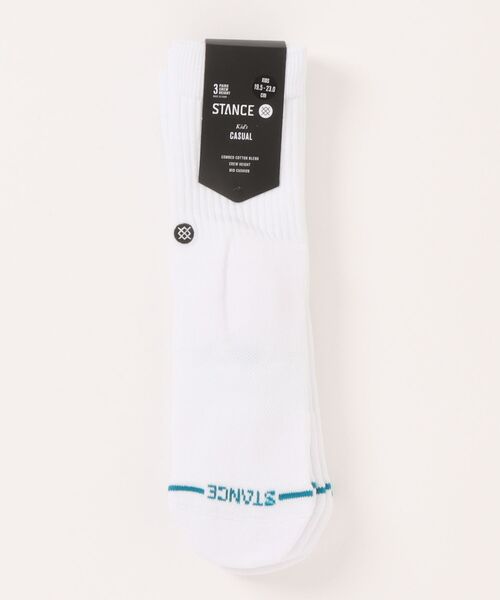 STANCE（スタンス）の「STANCE/スタンス キッズソックス ICON ST 3足組 K556A20ICO（ソックス/靴下・キッズ・マルチ/ホワイト/ブラック・L/M）」の2枚目の写真