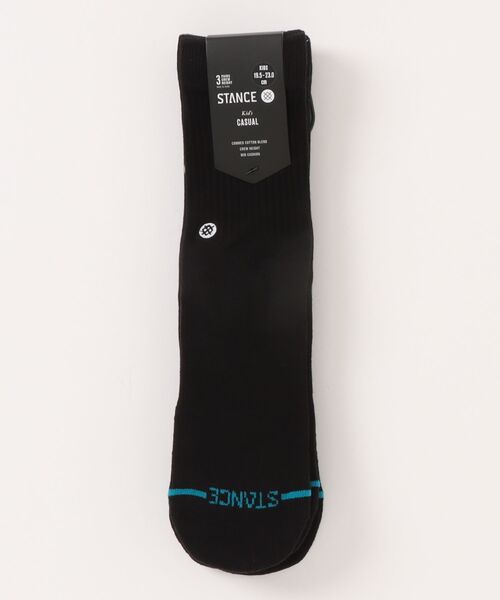 STANCE（スタンス）の「STANCE/スタンス キッズソックス ICON ST 3足組 K556A20ICO（ソックス/靴下・キッズ・マルチ/ホワイト/ブラック・L/M）」の3枚目の写真