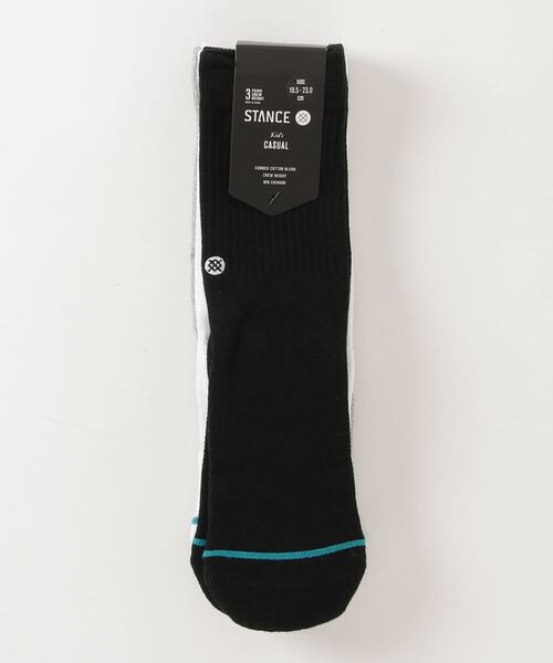 STANCE（スタンス）の「STANCE/スタンス キッズソックス ICON ST 3足組 K556A20ICO（ソックス/靴下・キッズ・マルチ/ホワイト/ブラック・L/M）」の8枚目の写真
