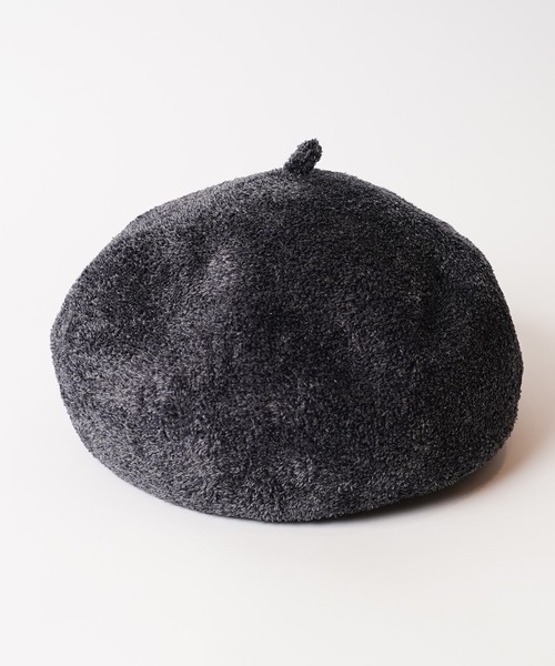 Mighty Shine（マイティシャイン）の「Mighty Shine / ベロアベルベレー / VELOUR BELL BERET（ハンチング/ベレー帽・メンズ・チャコールグレー/ブラック/ネイビー/オフホワイト・FREE）」の8枚目の写真