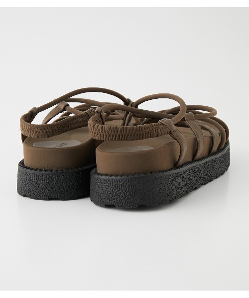 AZUL by moussy(アズールバイマウジー)の「CORD CROSS SANDALS/コードクロスサンダル(サンダル・レディース・ブラック/カーキ・MEDIUM/LARGE/SMALL)」の10枚目の写真