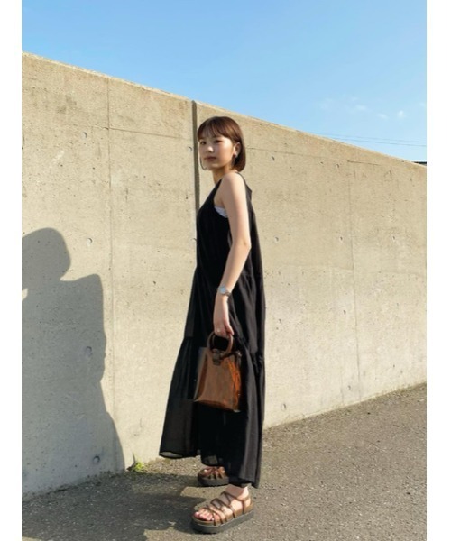 AZUL by moussy(アズールバイマウジー)の「CORD CROSS SANDALS/コードクロスサンダル(サンダル・レディース・ブラック/カーキ・MEDIUM/LARGE/SMALL)」の18枚目の写真