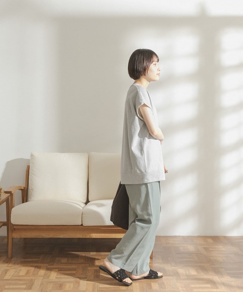 FORK&SPOON（フォークアンドスプーン）の「FORK&SPOON　裏毛ノースリーブスウェット（Tシャツ/カットソー・レディース・グレー/ブルー・ONE）」の17枚目の写真