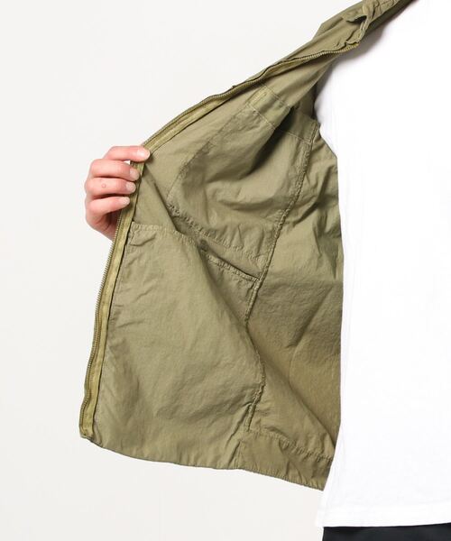 TRANSIT(トランジット)の「TRANSIT/トランジット/ウォッシャブルナイロンブルゾン(ブルゾン・メンズ・カーキ・MEDIUM/LARGE)」の4枚目の写真