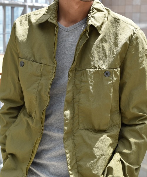 TRANSIT(トランジット)の「TRANSIT/トランジット/ウォッシャブルナイロンブルゾン(ブルゾン・メンズ・カーキ・MEDIUM/LARGE)」の6枚目の写真