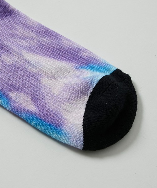 KATHARINE HAMNETT LONDON （キャサリンハムネットロンドン）の「KATHARINE HAMNETT LONDON/キャサリンハムネットロンドン Tie dye pattern socks（ソックス/靴下・メンズ・ブラック/ブルー・FREE/25-27CM）」の13枚目の写真